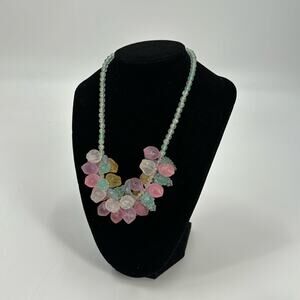 Vintage pastel lucite fruit salad necklace